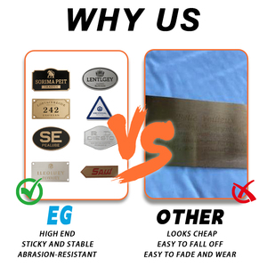 Direkt vom Hersteller: Rostfreies Edelstahl-Namensschild mit Geätztem Logo, Korrosionsbeständig - Product Image 3