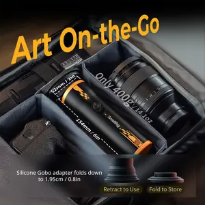 Lampe de poche vidéo LED focalisable portable SmalRig RF 10C "BumbleBee Edition" avec 4 couleurs/20 filtres lumineux - Product Image 5