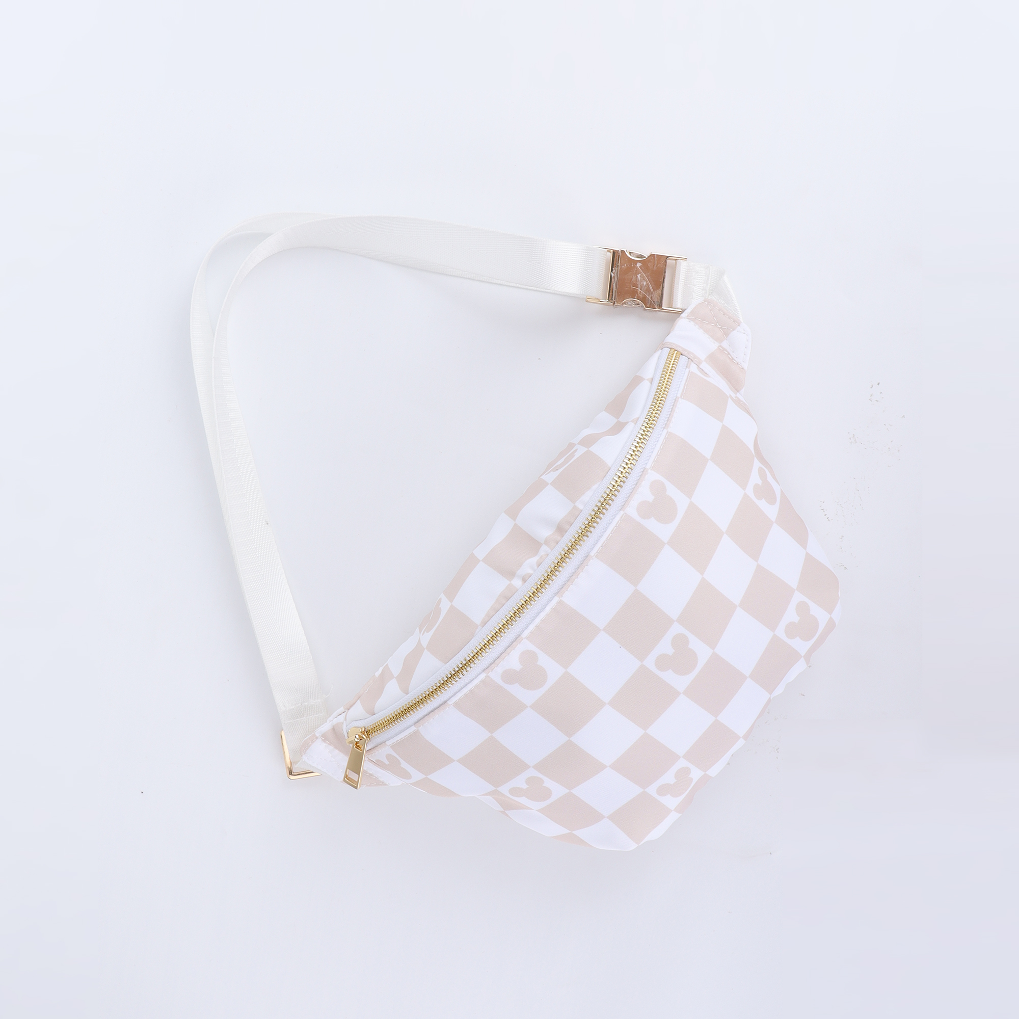 Beige checkered