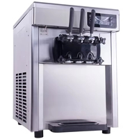 Machine à glace de table Donper Kuxue D520S à 3 saveurs pour yaourt glacé et yaourt, en promotion - pour ingrédients au chocolat et au lait