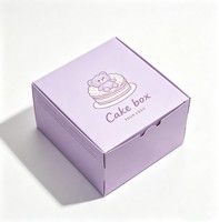 Boîte à gâteau de mariage personnalisée recyclable à la fraise, boîte à dessert au chocolat, boîte à donuts, boîte à gâteau de qualité alimentaire pour les petites entreprises