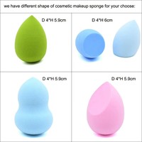 Éponge de maquillage portable colorée sans latex, de haute qualité, mignonne, pour poudre libre, écologique, en forme d'œuf