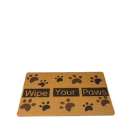 Rouleau de tapis en fibre de coco PVC, épais et ferme, 1,5 cm 1,8 cm, tapis de porte extérieur en fibre de coco PVC