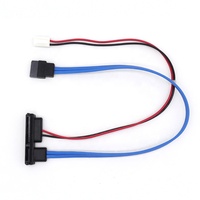 Cable de Datos y Alimentación SATA de 15+7 Pines en Ángulo Recto Tipo/Datos a PH3.0 de 2 Pines, 600 MB/s, Alimentación IDE, Cable de Datos y Alimentación SATA