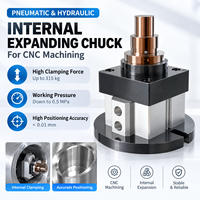 Mandrin pneumatique hydraulique à expansion interne pour usinage CNC, dispositif de serrage de trou intérieur, outil de maintien de pièce haute précision