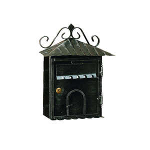 BOÎTE AUX LETTRES RÉSIDENCE 'RUSTICA' mm 300x100x360h-Noir - Product Image 2