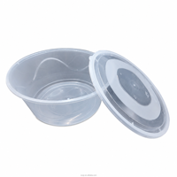 Conteneur alimentaire jetable de 3500 ml avec couvercle - Boîte de restauration en PP de qualité alimentaire, étanche, sans BPA, micro-ondable et recyclable, design moderne
