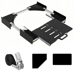 Support de superposition pour machine à laver avec base en acier inoxydable, kit universel de superposition pour usage commercial et hôtelier, plaque de traction - Product Image 1