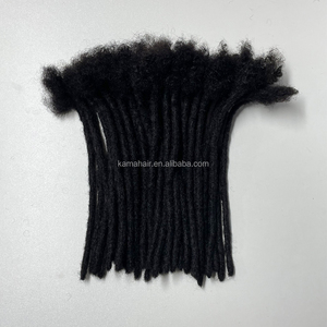 KAMA Extensions de dreadlocks instantanées entièrement faites à la main en cheveux humains, style traditionnel, en vrac pour garçons/filles/enfants - Product Image 1