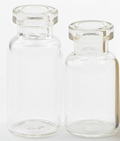 Flacon en verre transparent vide avec pulvérisateur et décalcomanie pour gouttes oculaires, préservatifs, perfusion