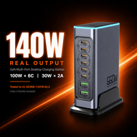 Chargeur rapide électrique GaN 660W, concentrateur d'alimentation USB-C 8 ports avec 6C2A PD 100W pour ordinateur portable MacBook/iPad, certifié