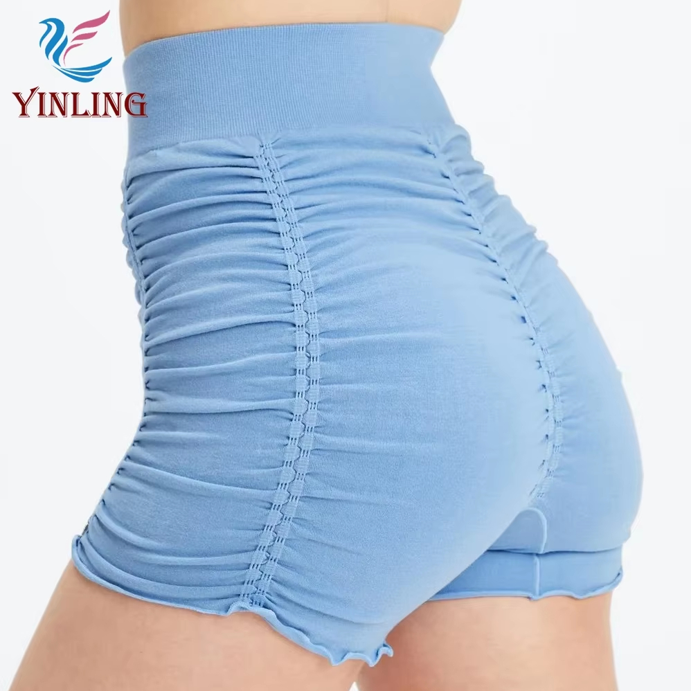 Plus Size Elastic Waist Sexy Summer Casual Shorts Women Solid High Waist Skinny Biker Shorts Female Cotton