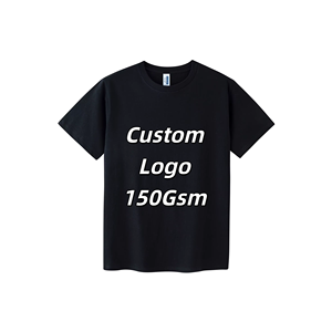 เสื้อยืดคอกลมผ้าฝ้าย 100% 150gsm แบบเรียบ แขนสั้น ยูนิเซ็กส์ สำหรับผู้ชาย ขายส่ง รับผลิตแบบ OEM ODM ตามสั่ง - Product Image 5