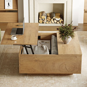 Cross-border minimalist height-adjustable coffee <b>table</b>, home living room floor <b>table</b>, <b>sofa</b> side <b>table</b>, multi-functional large - Product Image 4