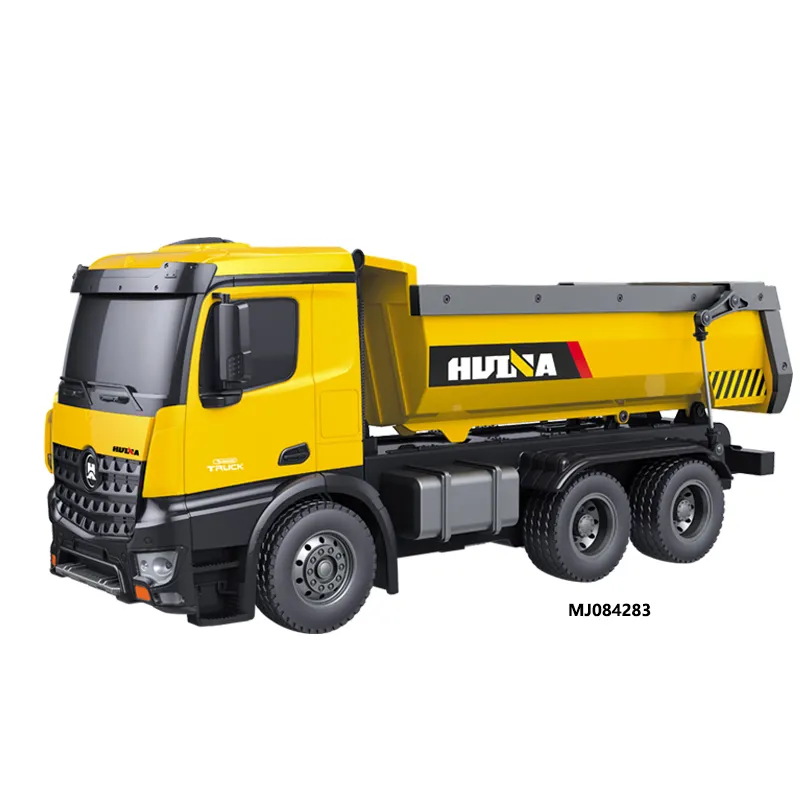 Truk Konstruksi RC Mobil Rekayasa Logam 10CH 1/14 Dumper Anak Aloi Remote Control untuk Dijual