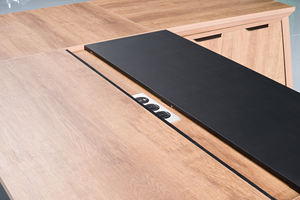 โต๊ะประชุม10คนผ่าน BIFMA ทันสมัยพร้อมกล่องสายเคเบิล - Product Image 5