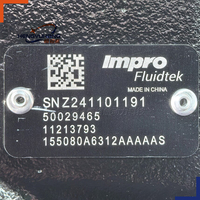 Moteur hydraulique oscillant 155080A6312AAAAAS Impro-Fluidtek, moteur hydraulique à couple élevé pour grue et équipement de construction lourde