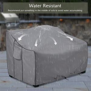 بيلاند مخصصة رمادي 600D أكسفورد 2 مقاعد فناء أريكة أغطية مقاومة للماء حديقة أريكة أغطية في الهواء الطلق - Product Image 3