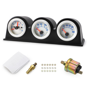 Tachometer Water Temp Oil Pressure Gauge 12V Universal <b>Car</b> Dashboard Instrument Combination ABS Metal - Product Image 1