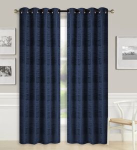 Panel de cortina de ventana con ojal estilo <span class=keywords><strong>Cora</strong></span>, decoración del hogar Premium de poliéster 100% para uso en hoteles, marcos elegantes - Product Image 3