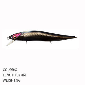 Umpan renang mirip hidup Jacka umpan berenang umpan pancing anjing berjalan plastik umpan sentak sentak 97mm/9g menggantung umpan keras - Product Image 6