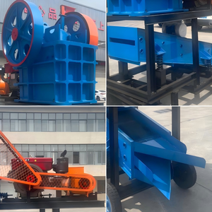Concasseur à mâchoires pour granit, concasseur à mâchoires pour gros graviers, machine de concassage à mâchoires haute productivité, concasseur à mâchoires diesel - Product Image 6