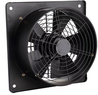 CROWN JGT250B2H-F AC Außenrotor-Kühlventilator T5 Quadratische Platte Industrieller Dachventilator Motor Kugellager 10ft Stahlflügel