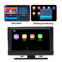 Moniteur de véhicule portable IPS HD 10,1 pouces (1024 x 600) avec entrée AHD 4 canaux, système de surveillance pour camions et bus avec écran d'affichage d'image de recul