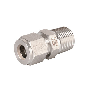 ข้อต่อท่อสแตนเลส ROKE SS316 เมตริก ขนาด 2-50 มม. แบบตรง พร้อมข้อต่อแบบ Dual Ferrule - Product Image 1
