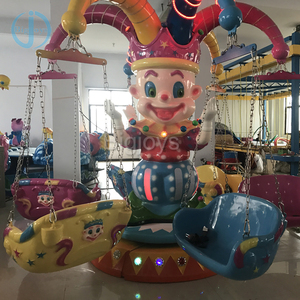 Équipement d'attractions de fête foraine commercial : Chaise volante Clown 12 places pour enfants, à vendre - Product Image 1