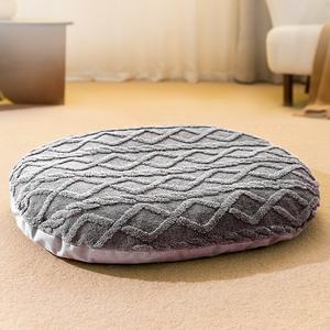 Herbst Winter Vier Jahreszeiten Haustier bett Jacquard Baumwolle Samt matte für Hunde Katzen Verdickte Wärme Atmungsaktiv Abnehmbar Wasch bar Feststoff - Product Image 1