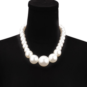 Pearl Necklace Women's Imitation Pearl Beaded Geometric Style Everyday Wear Yiwu Origin - Product Image 1