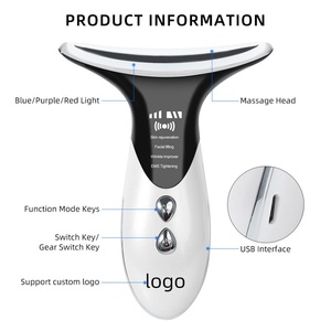 Appareil de beauté pour usage domestique, outils de soin de la peau, masseur pour le cou et le visage, appareil de soin de beauté, rajeunissement de la peau pour le visage et le cou - Product Image 4