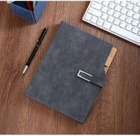 Planificateur de bureau, carnet de notes A5 Pu Agenda Journal quotidien à feuilles mobiles avec boucle