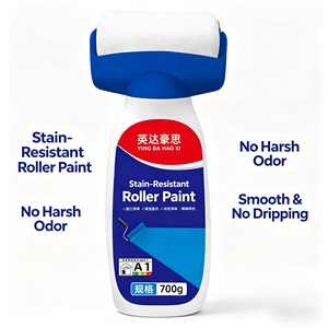Peinture murale au latex résistante aux taches, à l'humidité et facile à nettoyer, appliquée au rouleau, pour la décoration intérieure et commerciale - Product Image 1
