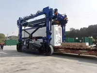 Nouveau mini-grue électrique de 30 tonnes à mât, pneus en caoutchouc, treuil à câble métallique, élévateur mobile pour conteneurs maritimes avec chaîne manuelle