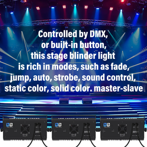 Led colour blinder nhấp nháy ánh sáng rửa RGB Trắng đuổi DMX Đèn sân khấu ánh sáng chủ đề hiển thị 10PC trường hợp đóng gói - Product Image 6