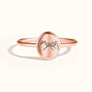 Anello in acciaio inossidabile per innamorati, regalo unisex moderno, gioielli alla moda T0545 - Product Image 5