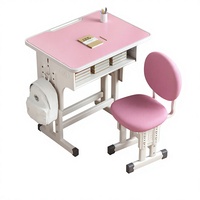 Ensemble table et chaise d'étude en métal moderne, durable et économique à faible MOQ pour l'école et le bureau à domicile
