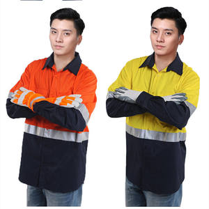 अनुकूलित चिंतनशील निर्माण सुरक्षा बनियान कस्टम लोगो के साथ लंबी आस्तीन सुरक्षा शर्ट - Product Image 4