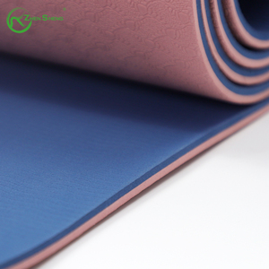 Tapete de <span class=keywords><strong>Yoga</strong></span> TPE Antideslizante y Antitranspirante de 6mm/5mm, Ecológico y Personalizable en Color, Marca Zhensheng, <span class=keywords><strong>para</strong></span> Pilates y Estiramiento en Casa - Product Image 6