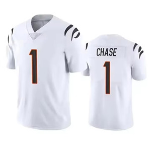 Camisetas de Fútbol Americano para Hombre del Equipo <span class=keywords><strong>CIN</strong></span>, Números 9 Joe Burrow, 1 Ja'Marr Chase, 2 McPherson, Camisetas de Juego Limitadas Cosidas - Product Image 6