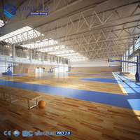 Edificio de Gimnasio Escolar con Estructura de Acero Prefabricada, Diseño y Fabricación de Estructuras Metálicas para Pabellones Deportivos de Gran Envergadura