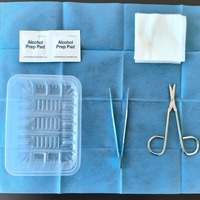 Consommables médicaux stériles jetables personnalisés, packs de pansements stériles pour la suppression des sutures, kits stériles pour la suppression des sutures