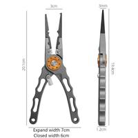 NOUVEAU 20CM Pince de pêche Coupe-ligne Multifonctionnel Noeud Ciseaux en alliage d'aluminium Crochet Remover Équipement de pêche