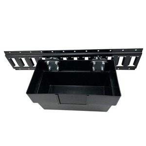 Accessoires pour remorques fermées : Organisateur de rangement en acier pour rail E-<span class=keywords><strong>Track</strong></span>, panier et boîte de rangement portables galvanisés de 2 pouces - Product Image 4