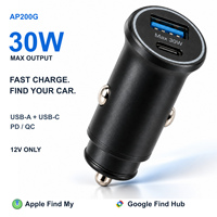 Pelacak Mobil Bluetooth OBD Aluminium dengan Pencarian Kendaraan Tertinggal 20 Hari, Pengisian Daya USB 30W dan USB-C PD QC