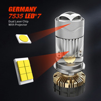 Ampoule de projecteur LED H4 super lumineuse 124W pour voiture, double faisceau (phares de croisement et de route) LHD, haute puissance, super lumineuse