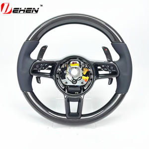 Volant sport en fibre de carbone pour <span class=keywords><strong>Porsche</strong></span> Macan Cayenne Panamera <span class=keywords><strong>Taycan</strong></span> 718 Cayman 991 992 911 997 970 987 981 958 Carrera - Product Image 1