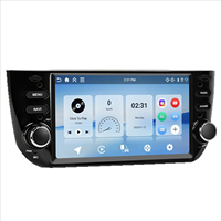 Radio Mobil Android 6.2 inci, Pemutar Multimedia untuk Fiat Punto, Wireless Carplay, Bluetooth, Navigasi GPS, Head Unit Stereo Mobil